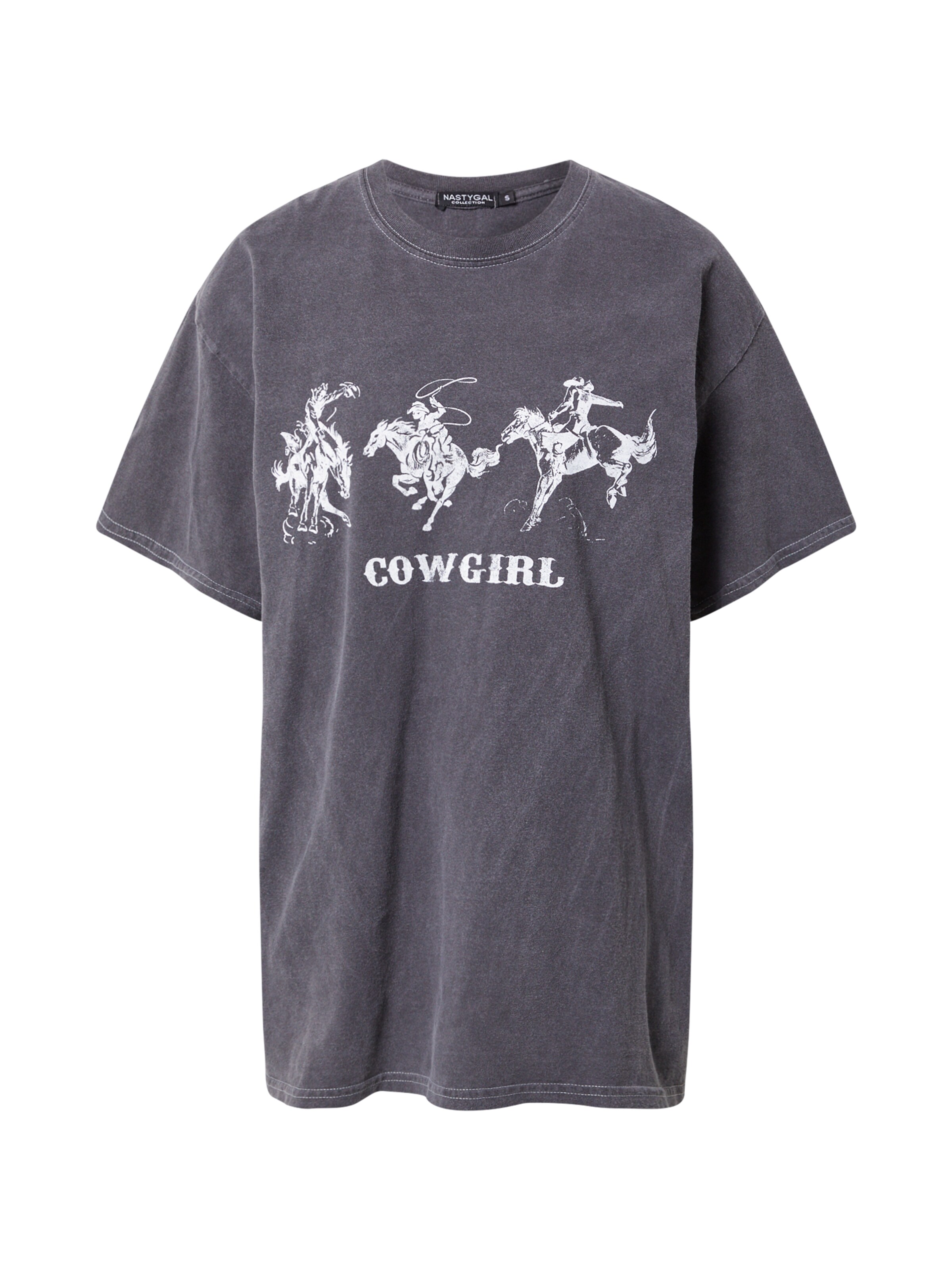 Tricou de la Nasty Gal pe gri: față