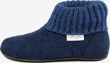 Gottstein Slippers 'Alpine Boot FE' in Blue: front