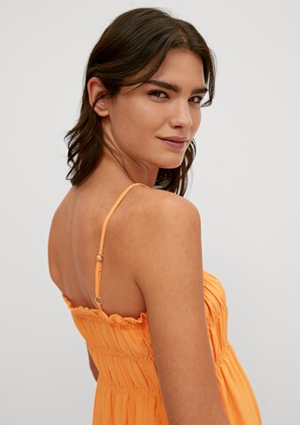 COMMA Sommerkleid in Orange