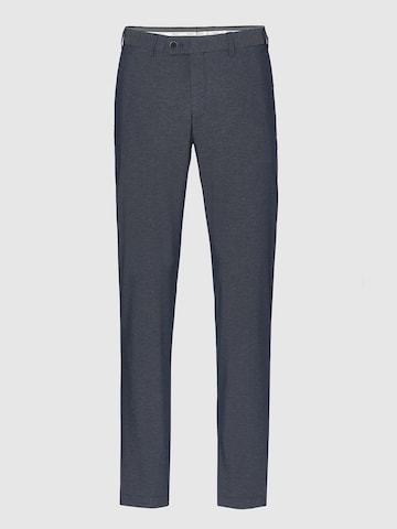Hiltl Slim fit Chino Pants 'Tarent - Melange Cotton' in Blue: front