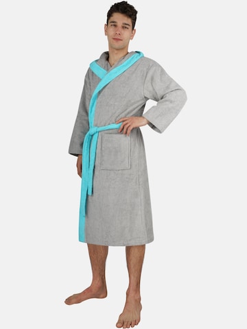 normani Long Bathrobe in Grey: front