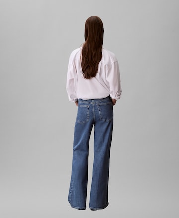 Calvin Klein Jeans Wide leg Jeans in Blauw