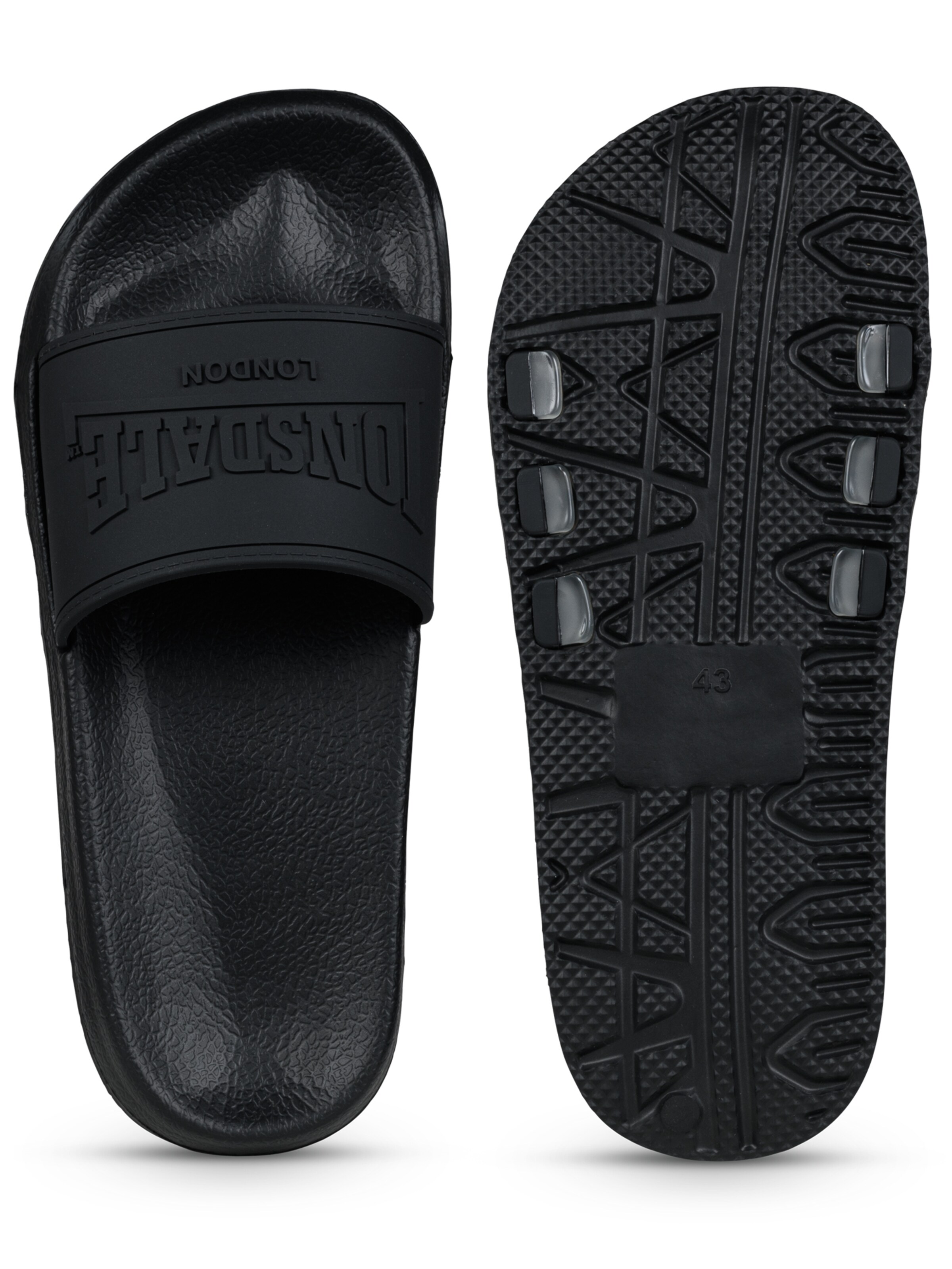 LONSDALE - Zapatos para playa y agua 'Sorrento' en negro