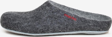 MagicFelt Slippers 'Filz' in Grey: front