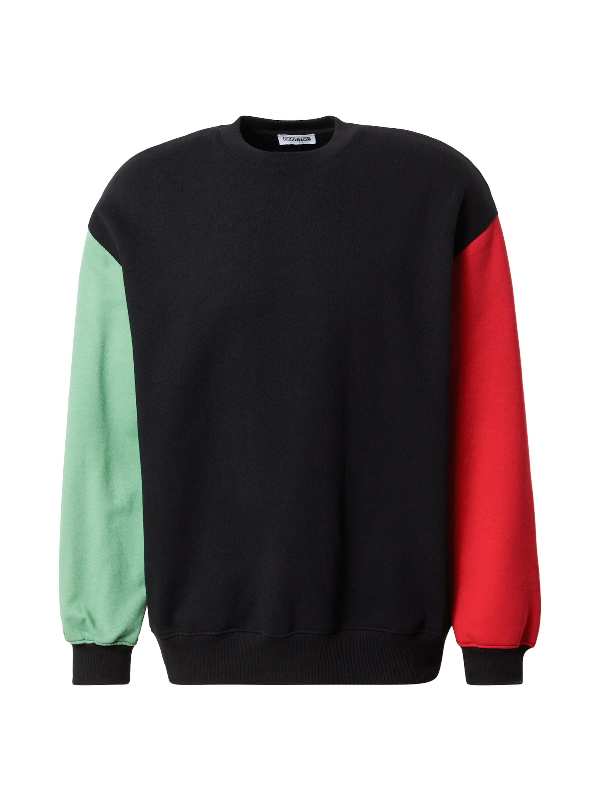 ABOUT YOU Limited Sweatshirt 'Falk' in Schwarz: Vorderseite