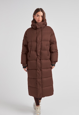 Cappotto invernale 'Cocoon' di JACK1T in marrone: frontale