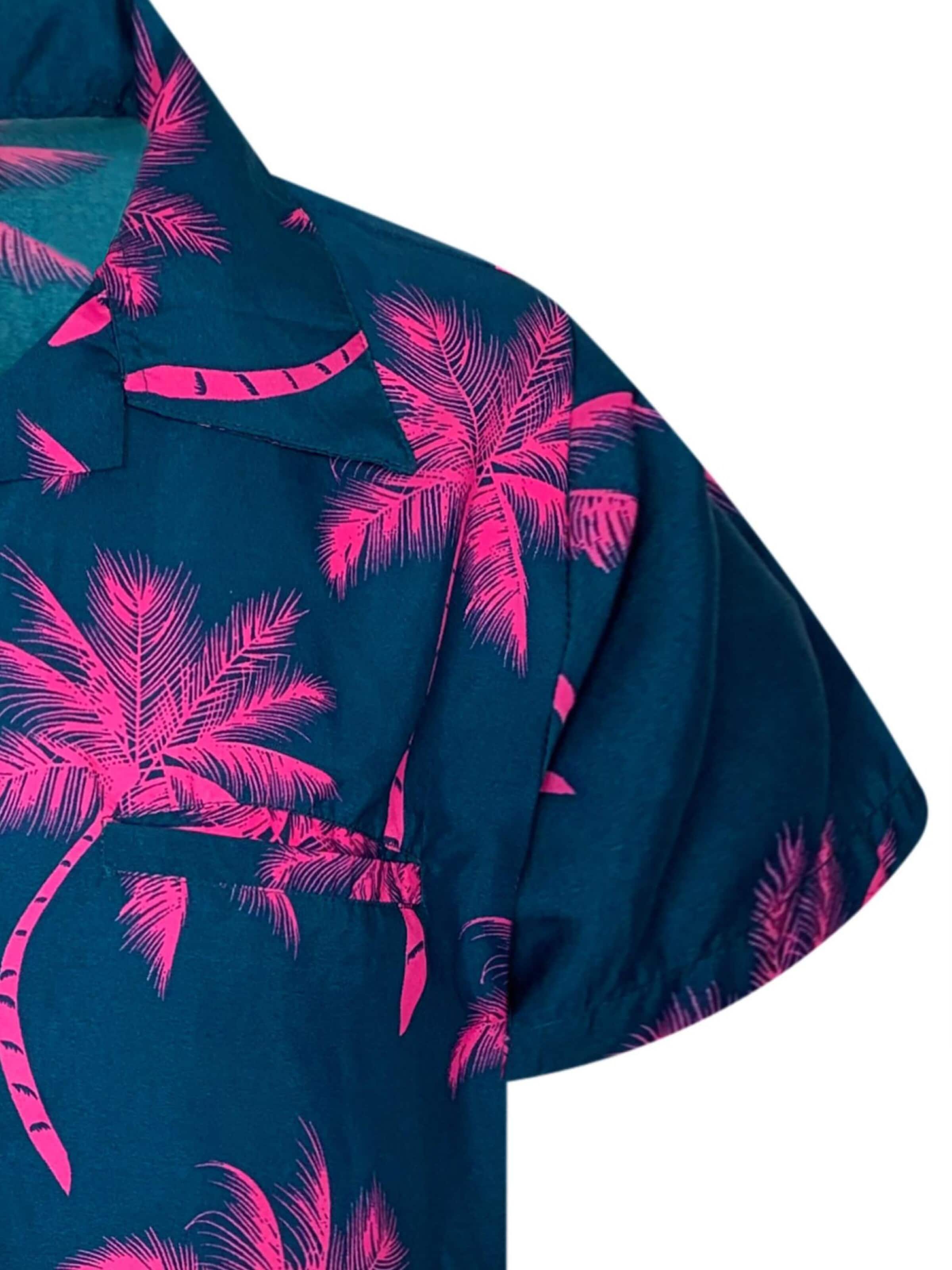 Maglietta 'Palmshadow' di King Kameha in verde
