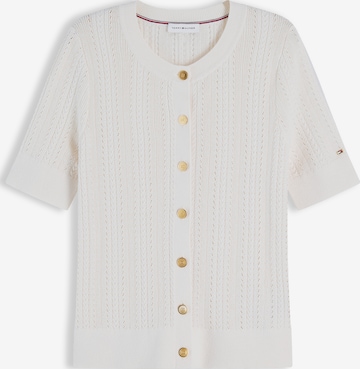 TOMMY HILFIGER Pletena jopa | bež barva: sprednja stran