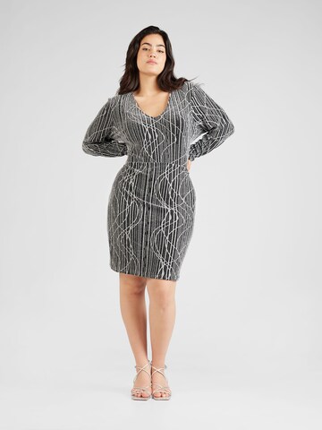 Vero Moda Curve Jurk 'Kanz Sibe' in Zwart: voorkant