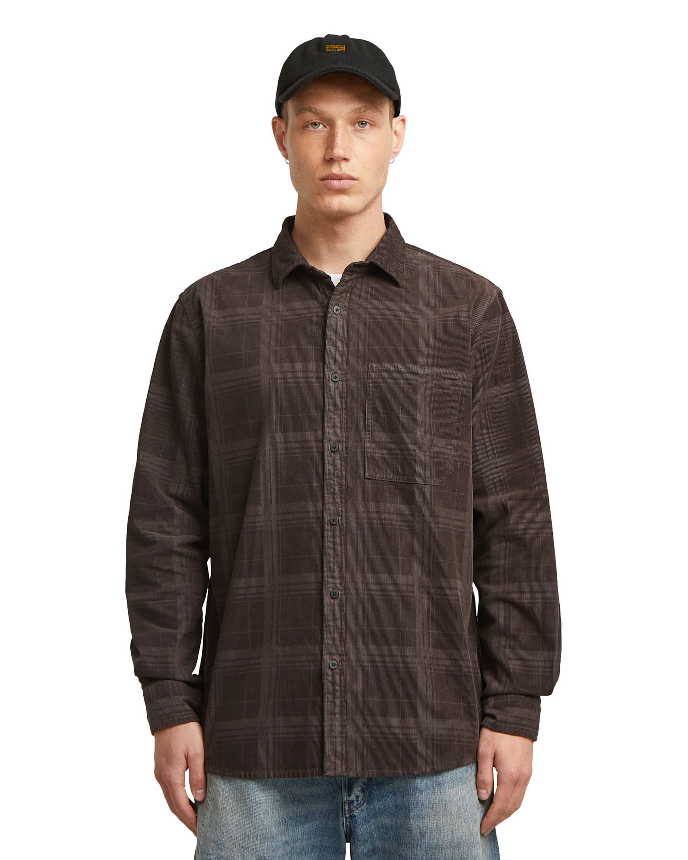 G-STAR Regular Fit Hemd in Braun: Vorderseite