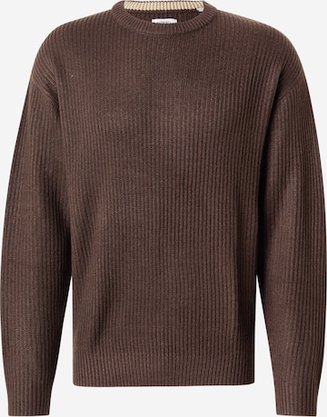 JJ Rebel Свитер 'JREBLOGAN' в Коричневый: спереди