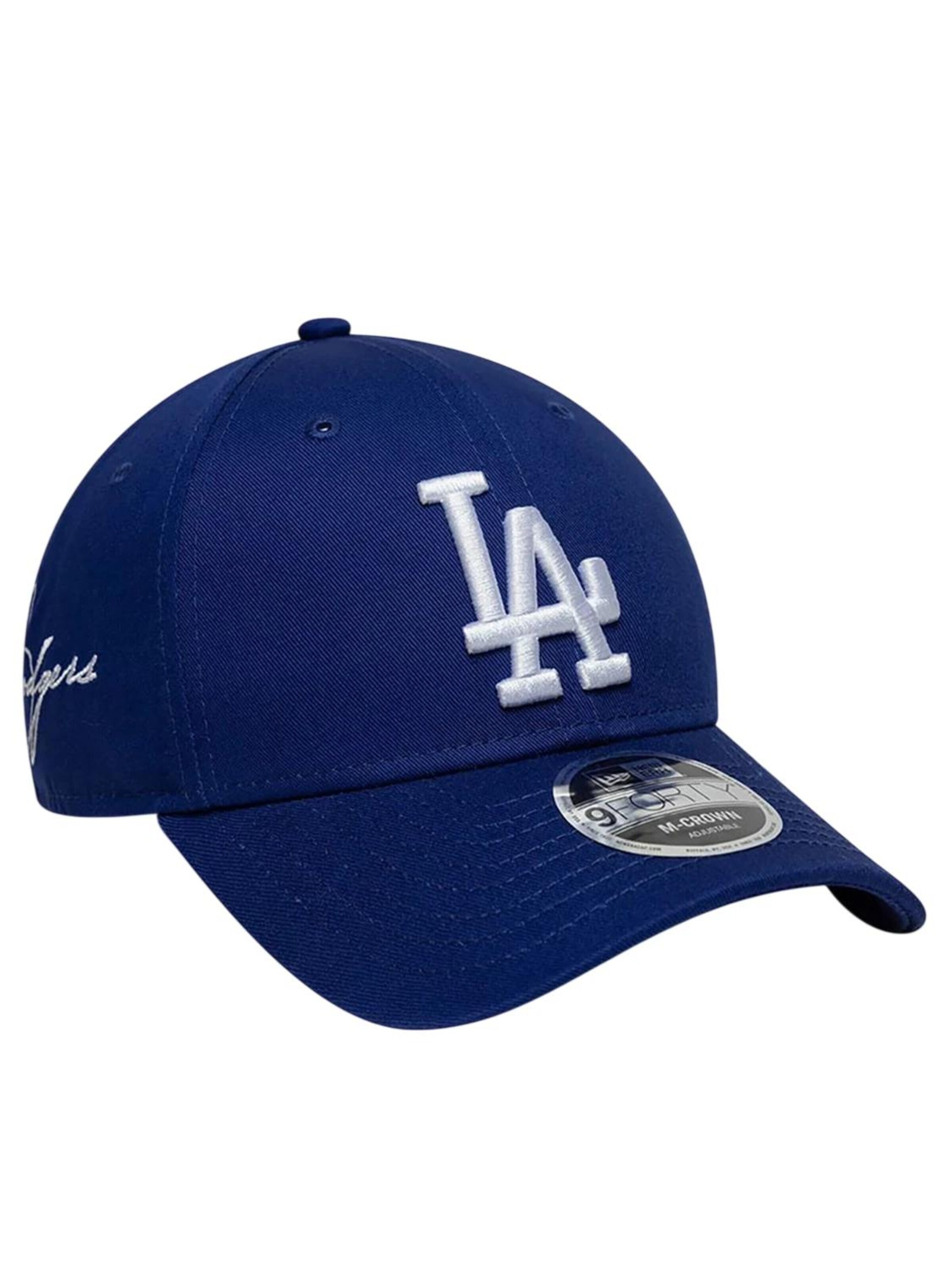 NEW ERA Cap '9FORTY MLB Los Angeles Dodgers Side Script'‌‌‌‌‌‌‌‌‌ in Blau