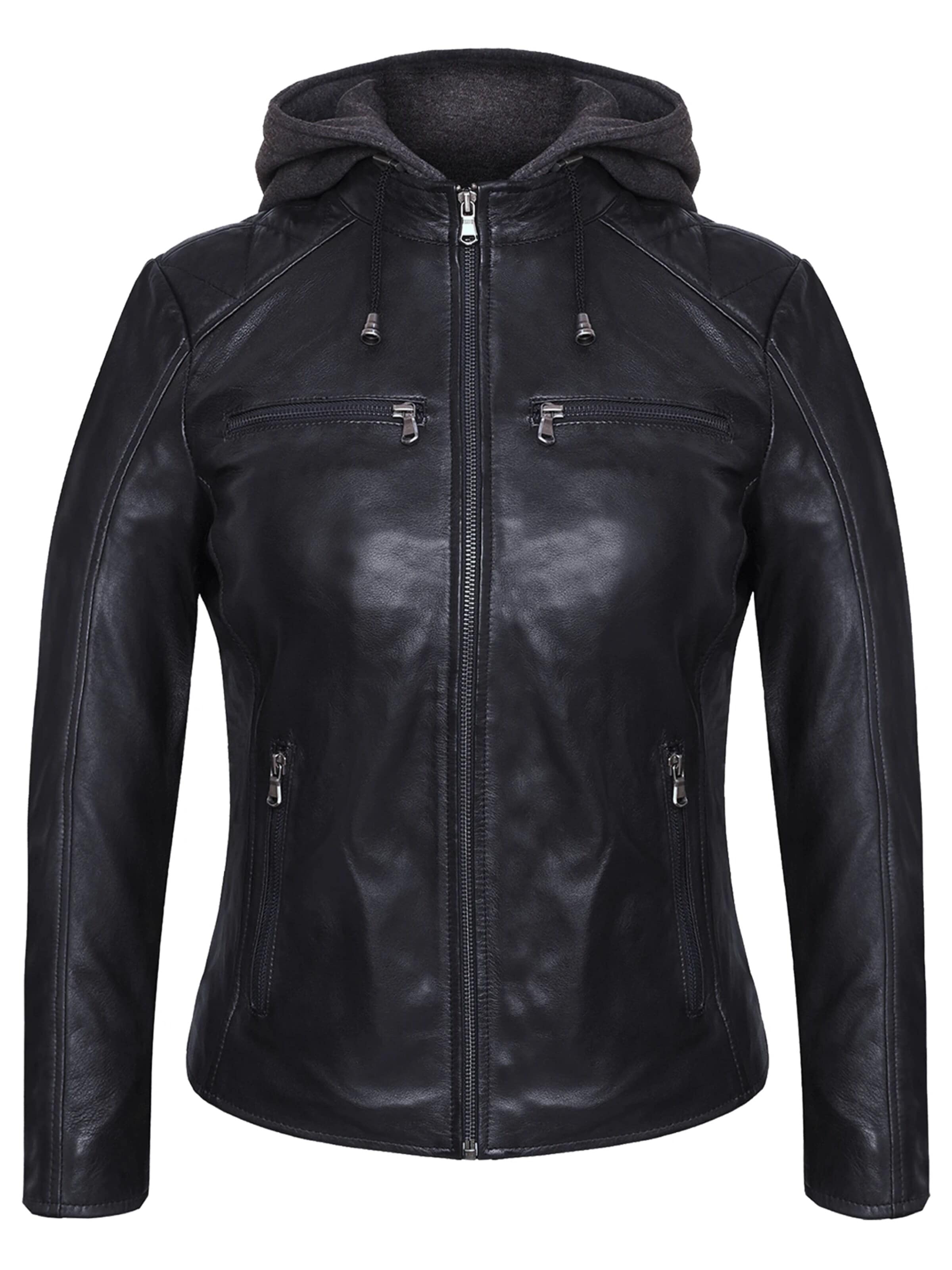 Veste mi-saison 'Adele' Agamaa en noir : devant