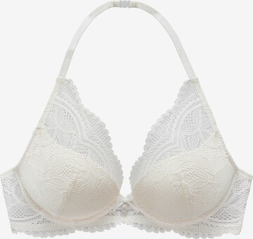 NUANCE Push-up Bra in White: front