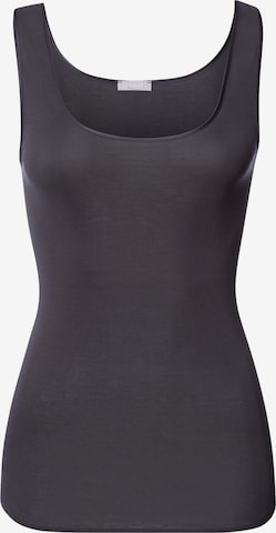 Hanro Top ' Cotton Seamless ' in Zwart: voorkant