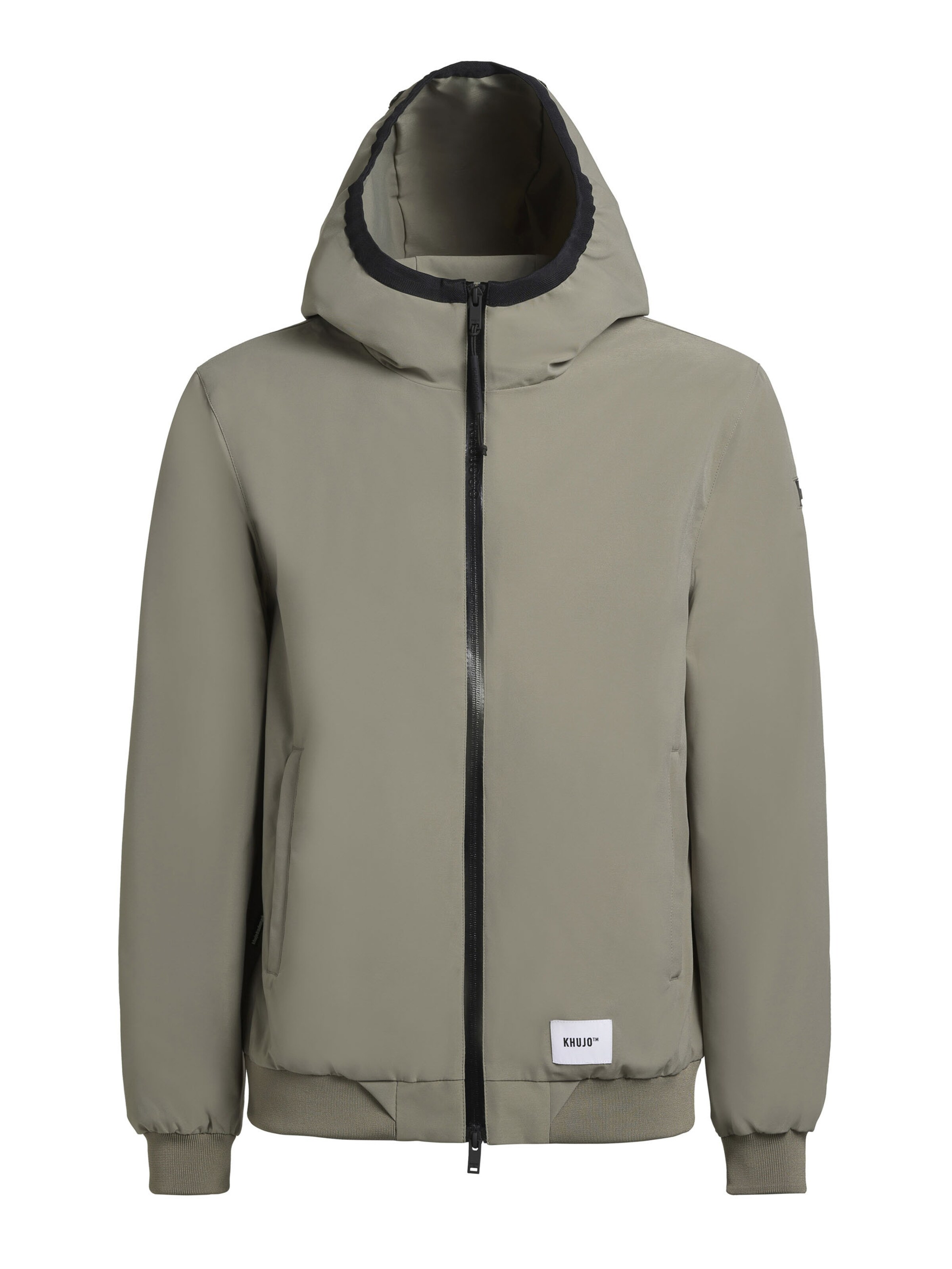 khujo Jacke 'Larm' in Grau: Vorderseite