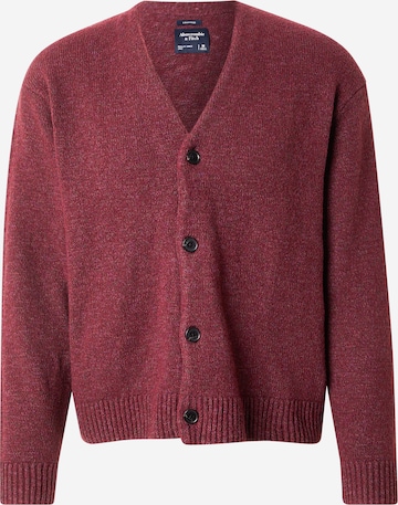raudona Abercrombie & Fitch Kardiganas: priekis