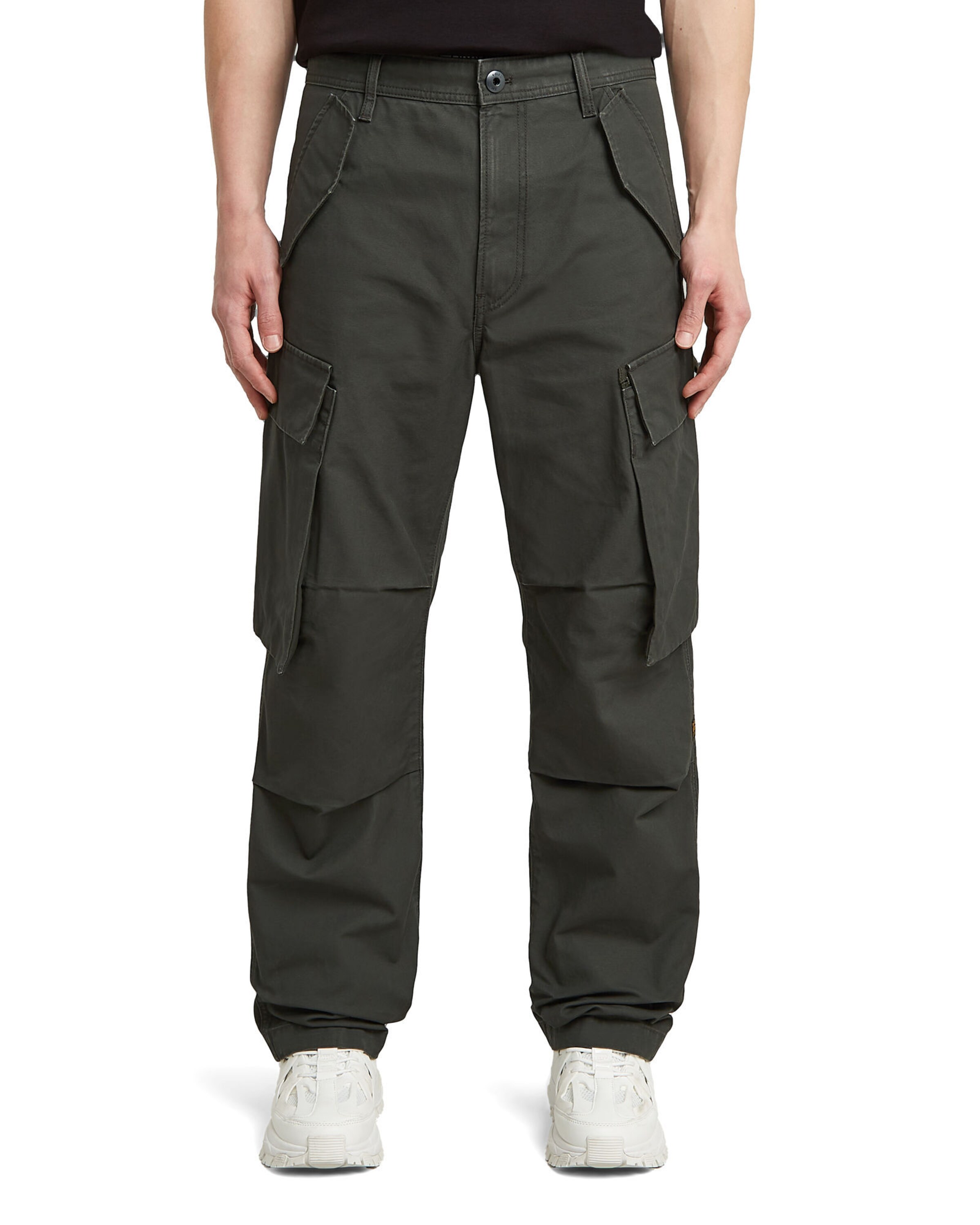 G-STAR Wide leg Cargo Pants in Grey: front