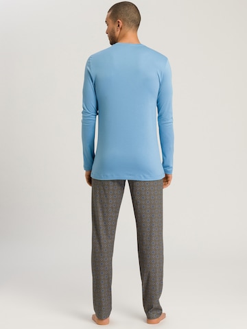 Hanro Long Pajamas ' Night & Day ' in Blue