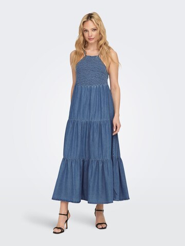 Robe d’été 'Bea' ONLY en bleu : devant