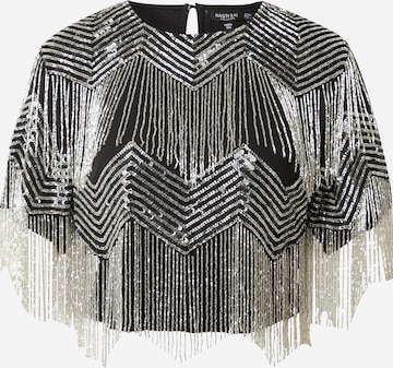 Nasty Gal Blouse in Silver: front
