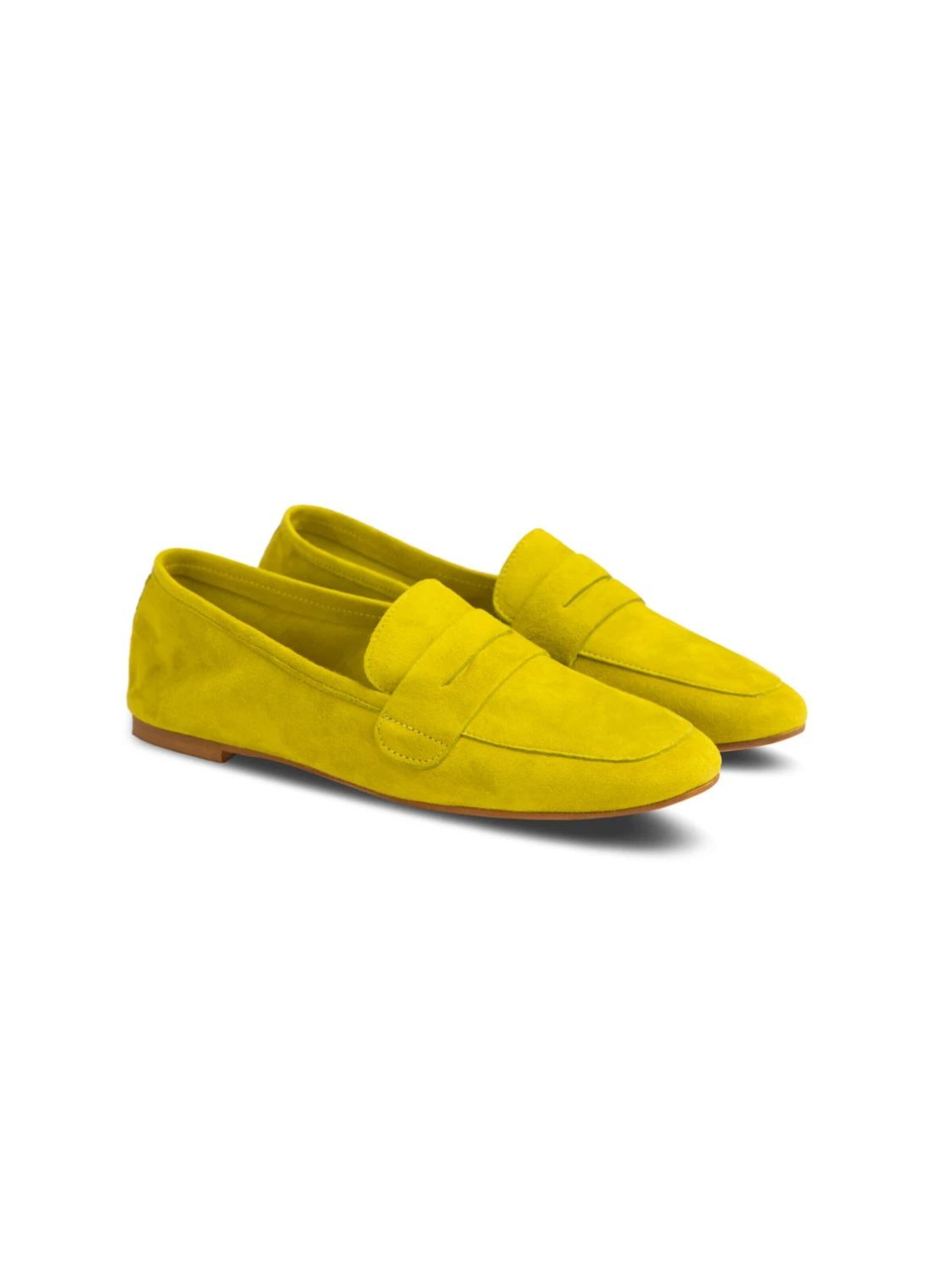 Flarelle Moccasins 'Vialetto' in Yellow: front