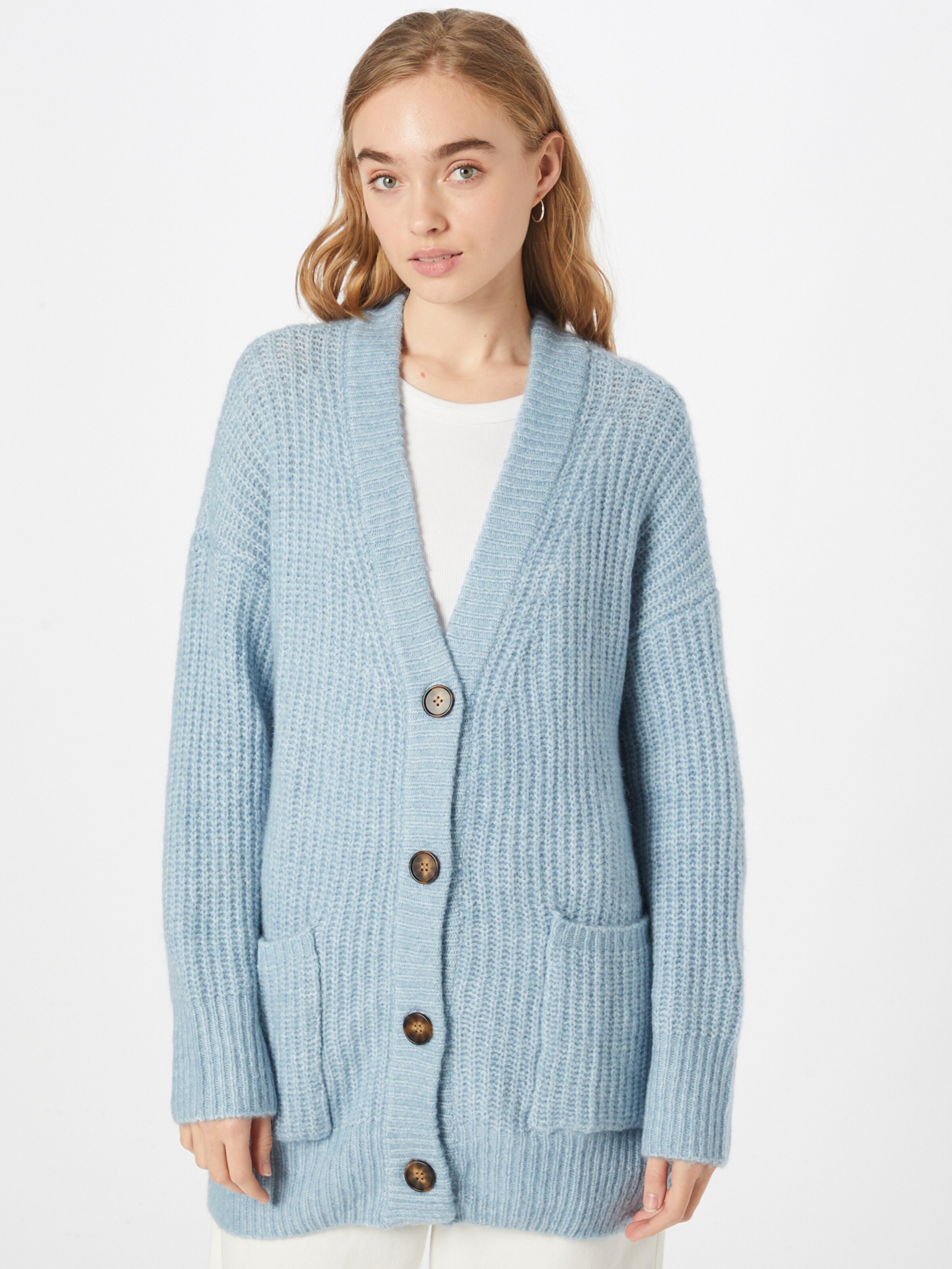 cos blue cardigan