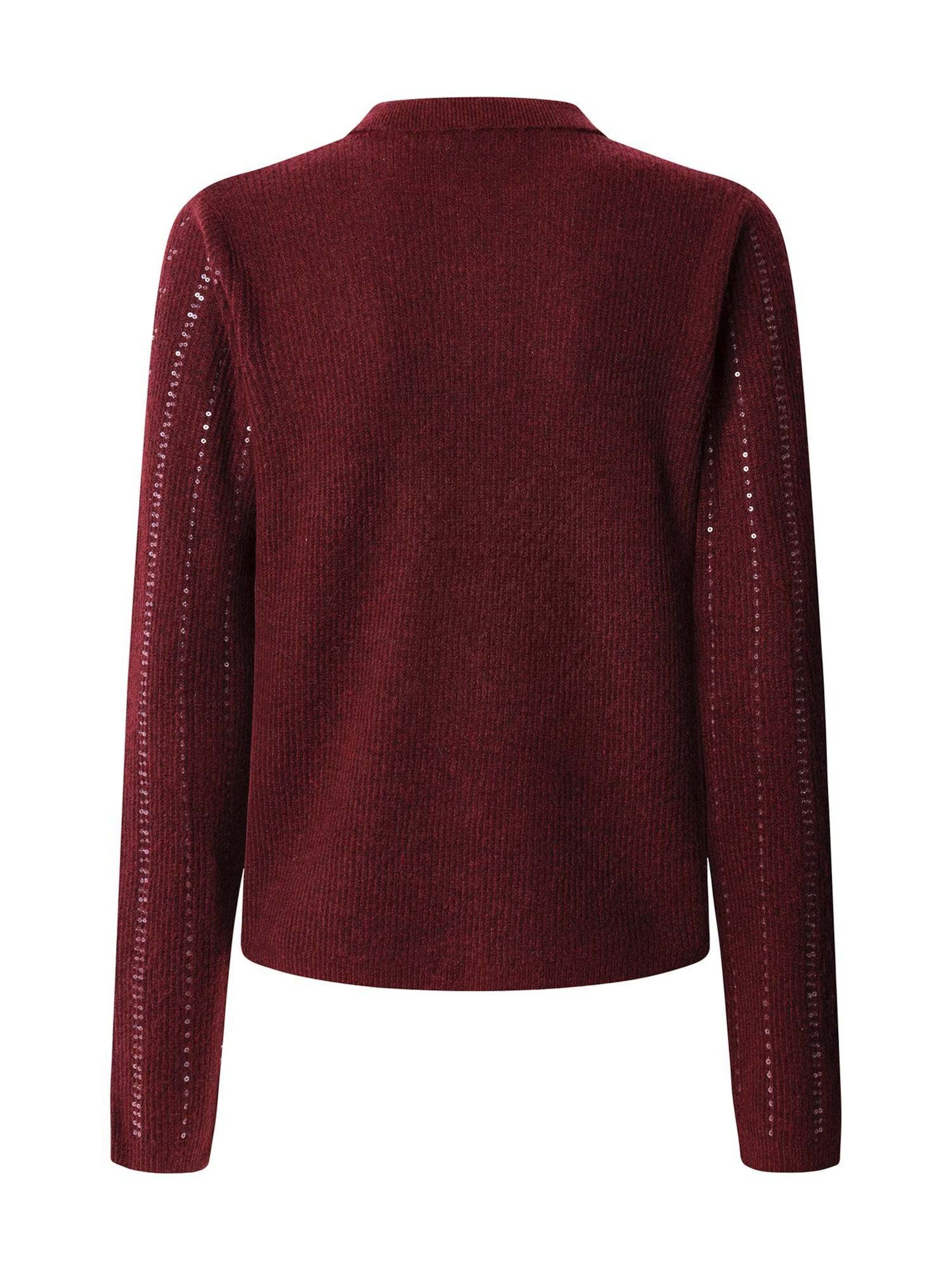 Pepe Jeans Knit cardigan 'ELAINE' in Red