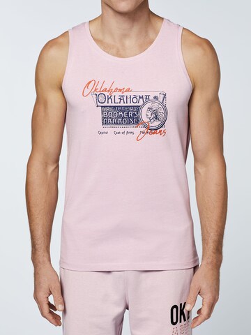 Oklahoma Jeans Tank Top ' aus Jersey ' in Pink