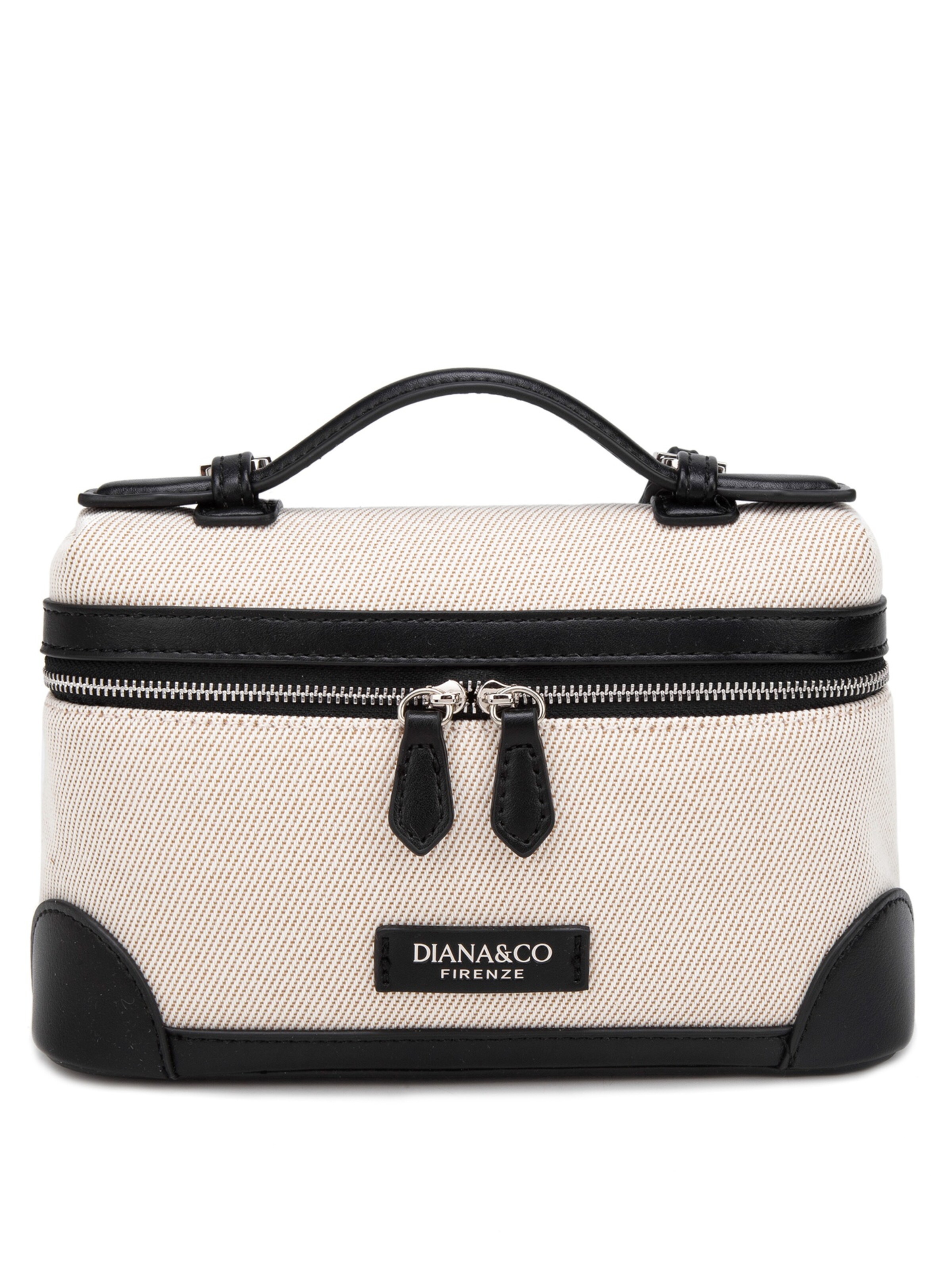 Borsa a tracolla 'Borsa a Mano Strutturata Diana & Co Firenze con Tracolla Regolabile e Dettagli Ecopelle' di Diana&Co. in nero: frontale