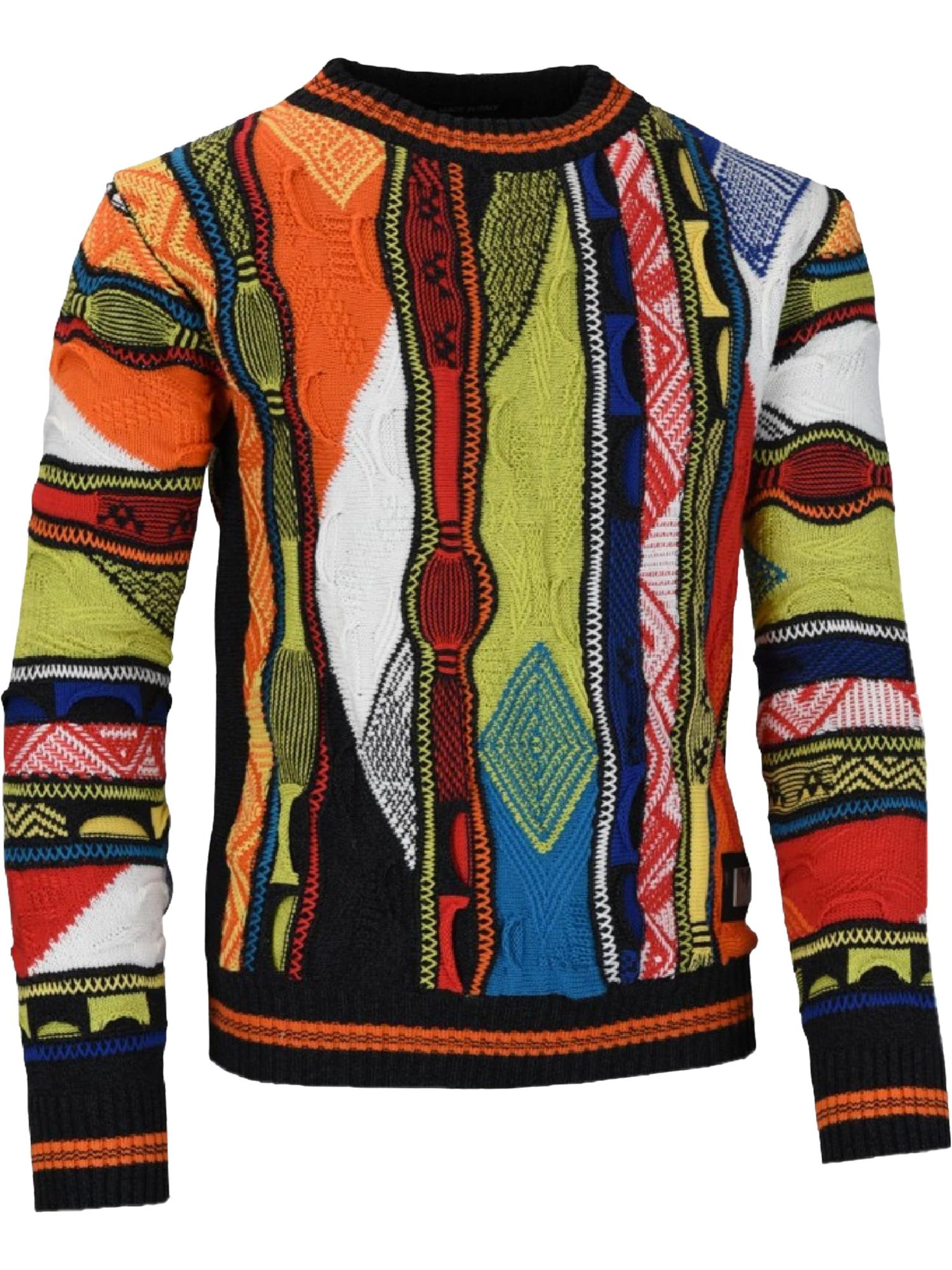 Pull-over 'Cason' Carlo Colucci en mélange de couleurs : devant