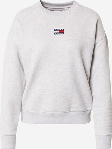 Sweat-shirt Tommy Jeans en gris : devant