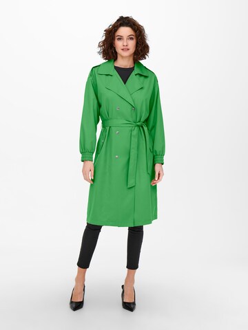 Manteau mi-saison 'SEPIA' ONLY en vert