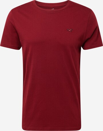 T-Shirt HOLLISTER en rouge : devant