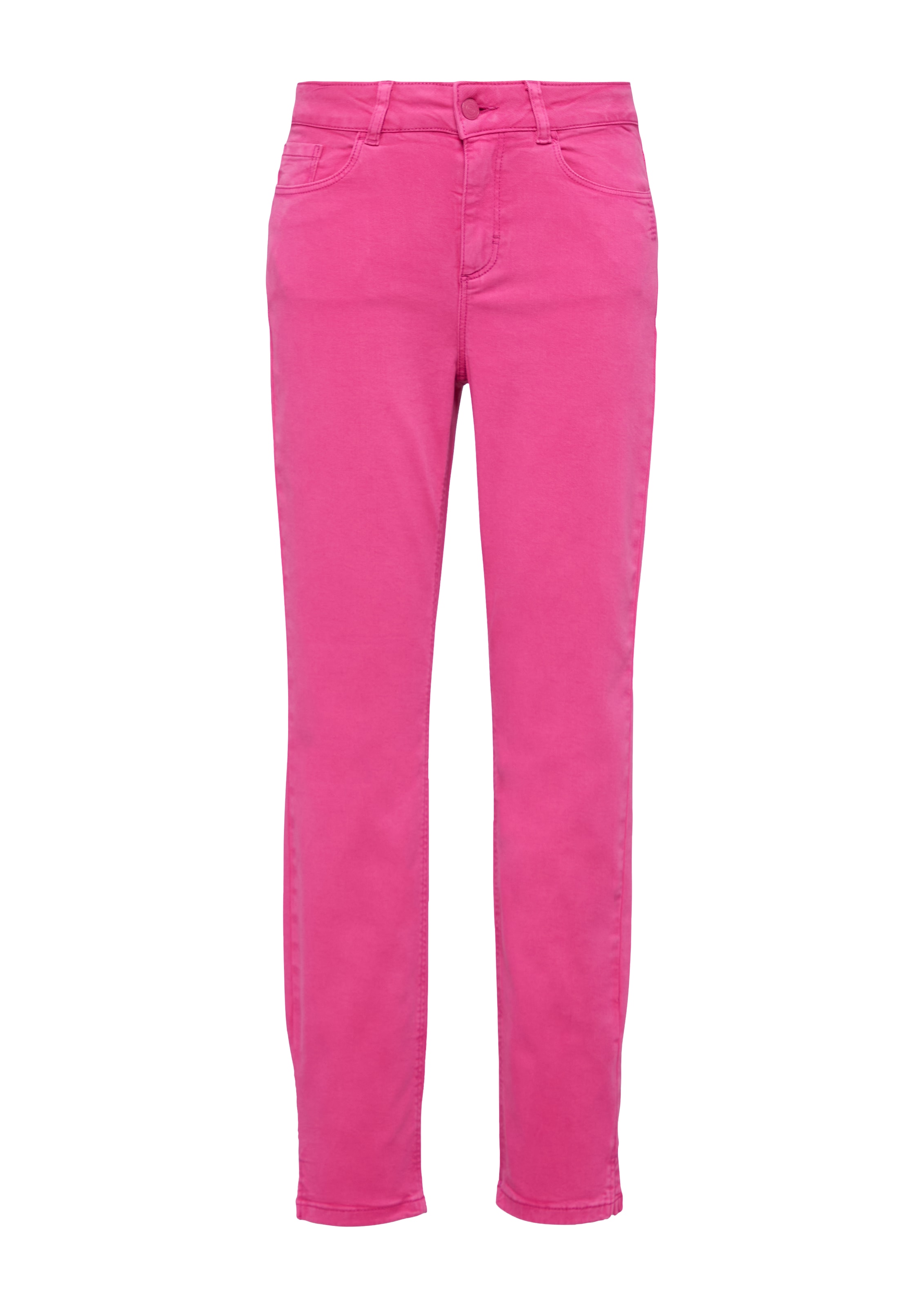 comma casual identity Slimfit Jeans in Pink: Vorderseite