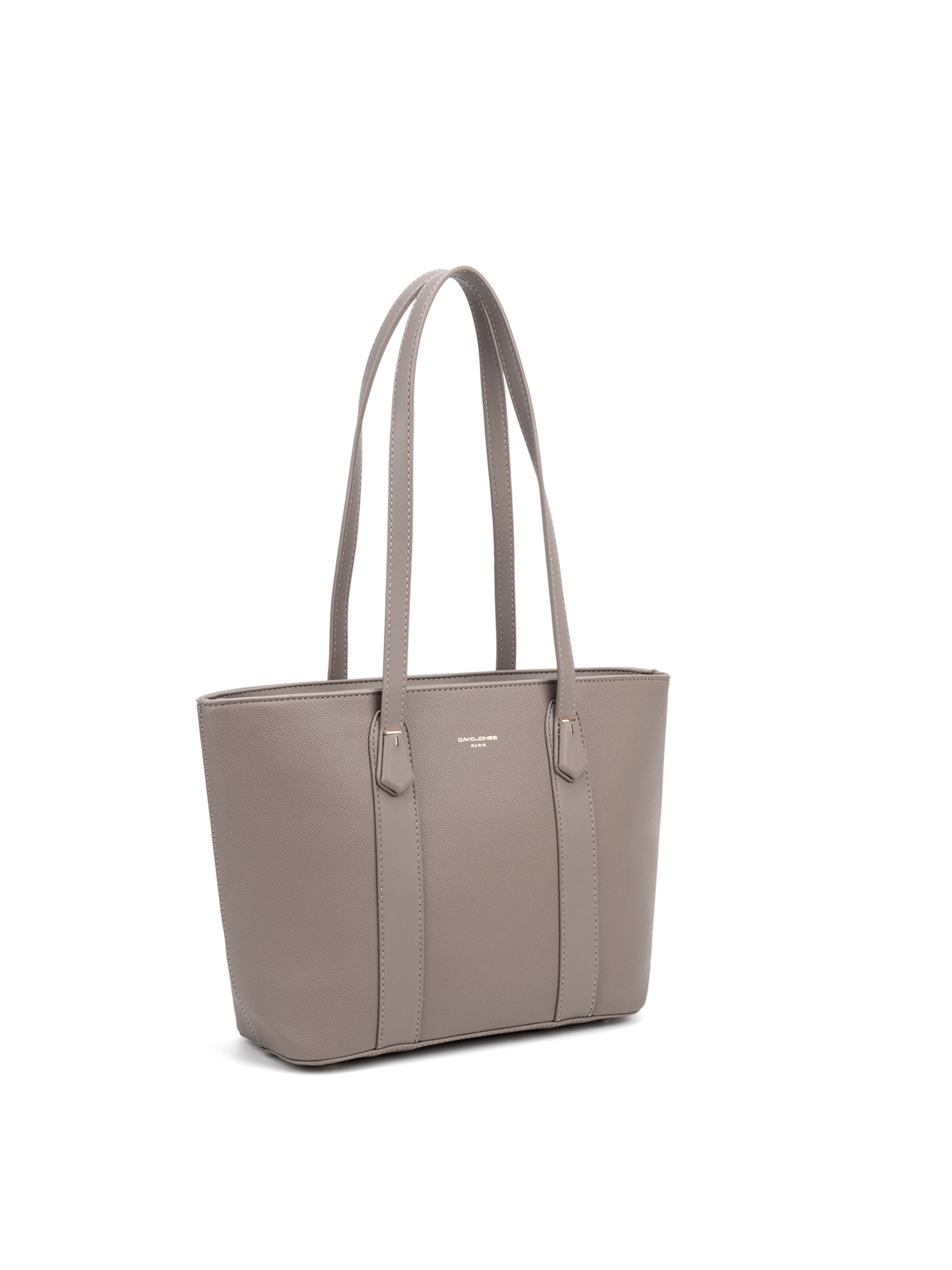 Borsa a spalla 'Borsa a Spalla Donna Vegan Leather 36x23 cm - Chiusura Zip' di David Jones in grigio