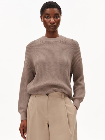 ARMEDANGELS Strickpullover VANISÉ in Braun: Vorderseite