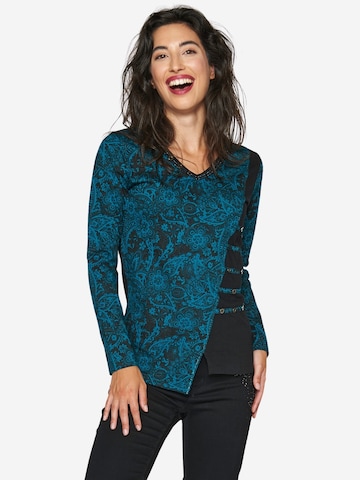 KOROSHI Shirt in Blauw: voorkant