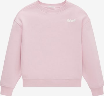 TOM TAILOR - Sweatshirt em rosa: frente