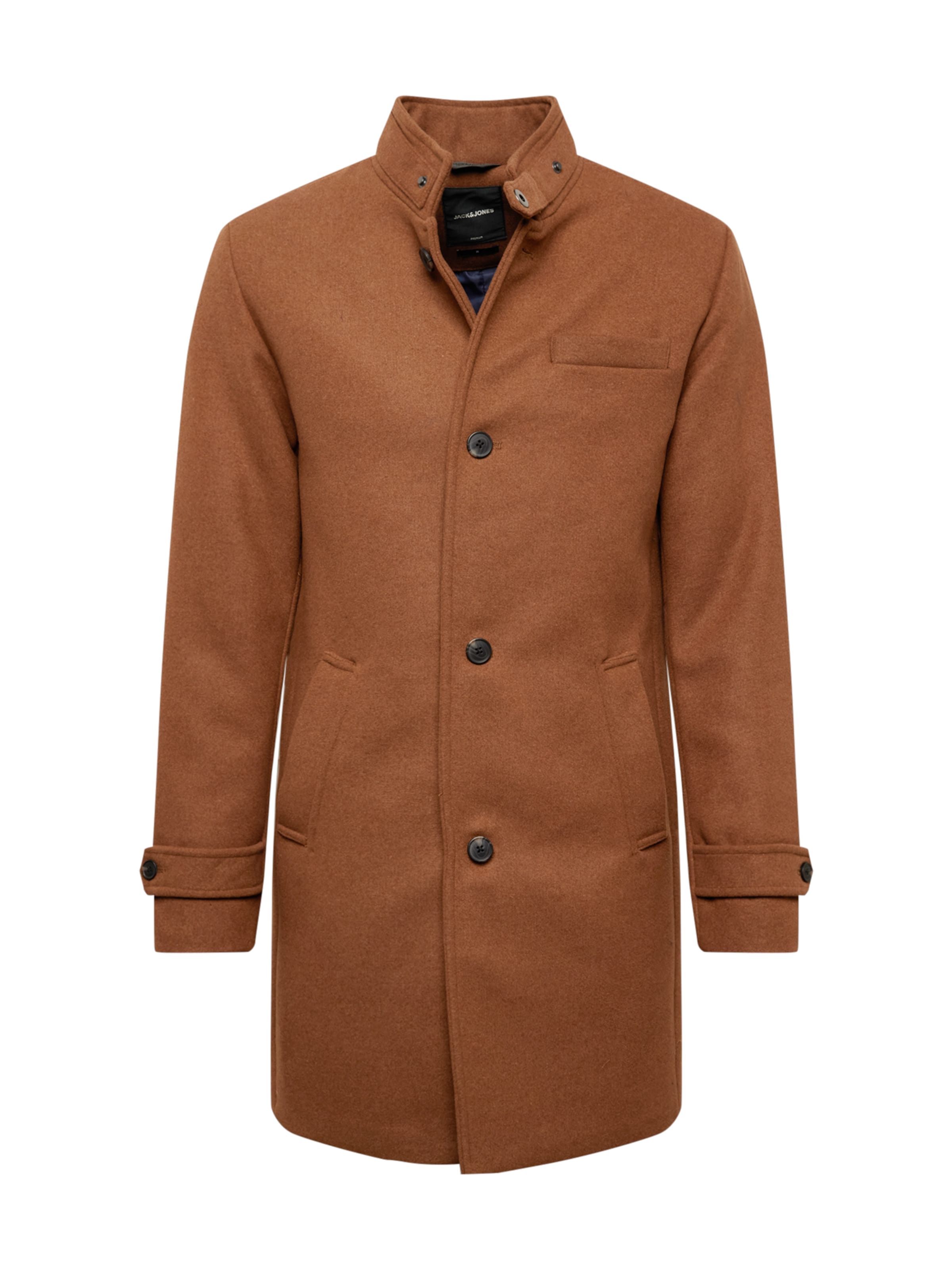 Cappotto di mezza stagione 'Melton' di JACK & JONES in marrone: frontale