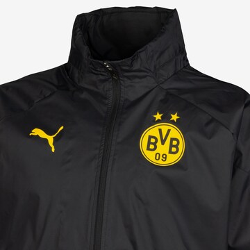 PUMA Sportjacke 'Borussia Dortmund All Weater' in Schwarz