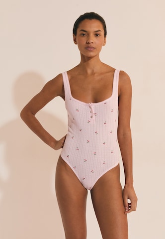 ETAM Body 'Katell' in Roze: voorkant