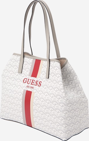 GUESS "Чанта тип ""Shopper""" в бяло: отпред