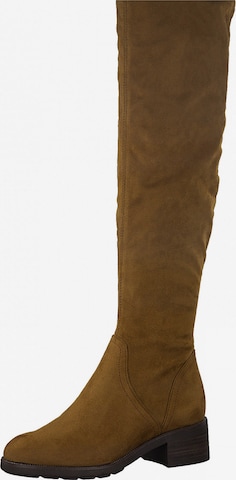 TAMARIS Over the Knee Boots in Brown: front