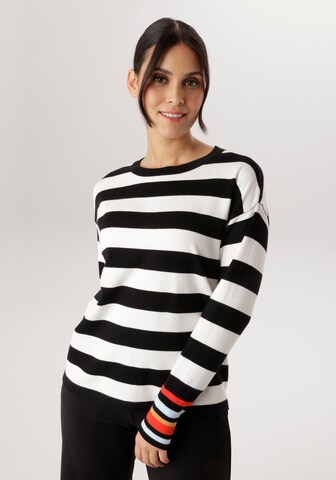 Aniston SELECTED Pullover in Schwarz: Vorderseite
