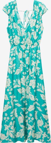 MANGO Letní šaty 'FIONA' – modrá: přední strana