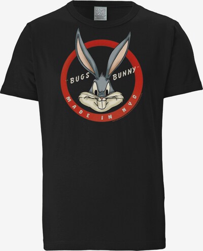 LOGOSHIRT Shirt 'Looney Tunes' in de kleur Zwart, Productweergave