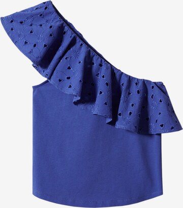 MANGO Top 'TORI' in Blauw: voorkant