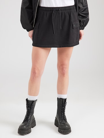 Calvin Klein Jeans Rok in Zwart: voorkant
