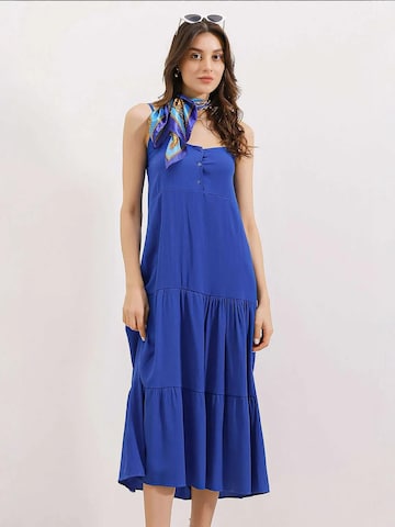 Bigdart - Vestido em azul: frente